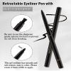Nude Waterline Eyeliner Pencil, Cream Gel Eyeliner Waterline Waterproof Smudge-Proof Long-Wearing, Intense Color, Retractable Eye Liner Brightener Pen, Smooth Eye Makeup for women, Built-in Sharpener view 3