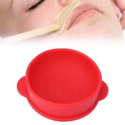 Silicone Wax Pot Replacement, 1.41 Oz Wax Pot Insert for Hair Removal Wax Warmer Liner Removable Waxing Bowl for Home Use Wax Machine Accessory, 40ml (Red)