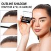 Eyebrow Powder Medium Brown Kit,Eye Brow Powder for Women with Double-ended Eyebrow Brush,Long-Lasting Waterproof Two Colors Brow Filler Get Full Defined Natural Brows,Brown Eyebrow Powder Makeup view 4