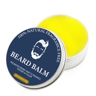 Hicoolfun Beard Balm Men Free Washing Premium Beard Oil Hair Care, Beard Shape Beard Cream Premium Beard Care Beard Butter 2oz (Blue Box)