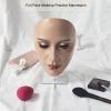 2 Set Makeup Practice Face 5D Silicone Full Face Makeup Mannequin Face with Stand for Emerging Makeup Artist (Black White Face) view 3