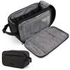 PAVILIA Toiletry Bag for Men, Canvas Travel Dopp Kit, Extra Large Water Resistant Hygiene Bag Toiletries Organizer, Shaving Kit Travel Accessories Bag, Black, Extra Large view 1