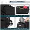 PAVILIA Toiletry Bag for Men, Canvas Travel Dopp Kit, Extra Large Water Resistant Hygiene Bag Toiletries Organizer, Shaving Kit Travel Accessories Bag, Black, Extra Large view 3