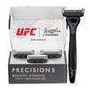 Jeremy's Razors for Men: Precision 5 Blade Razor - Stainless Steel Blades, Lubricating Strip, Precision Trimmer - Men's Shaving Kit, Travel Face Body Head Shavers (1 Razor 4 Cartridges) view 1
