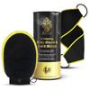 2-in-1 Natural Exfoliating Glove & Back Scrubber Bundle  Premium Korean Dead Skin Remover & Tanning Mitt Skincare Set for Smooth Skin  Body Exfoliator for Keratosis Pilaris & Strawberry Legs view 1