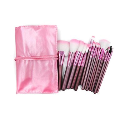 22pcs Makeup Brushes Kit Foundation Powder Eye Shadow Lip Blusher Brush Brown Hair Make Up Brushes Tool Set(Color:3)