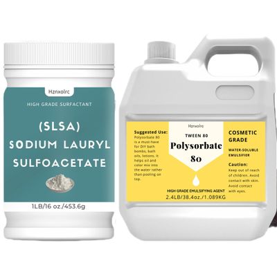 1lb SLSA Powder and 38.4 oz Polysorbate 80 for Bath Bombs