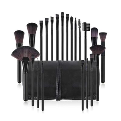 22pcs Makeup Brushes Kit Foundation Powder Eye Shadow Lip Blusher Brush Brown Hair Make Up Brushes Tool Set(Color:5)