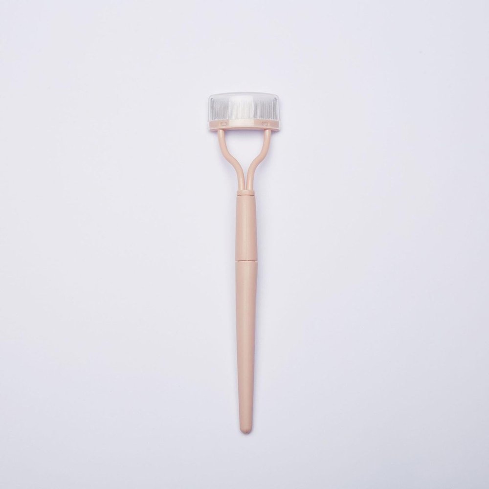 YSTBVGFJD 3 pieces eyebrow brushes, eyebrow brushes, eyebrow combs, eyelash extensions, implant combing tools, stainless steel needles, eyelash combs, Lotus Pink Fold