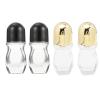 TEONEI Glass Empty Roller Bottles Containers,Essential Oil Roller Bottle,Empty Deodorant Roller Bottle,4PCS(30ML) view 1