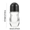 TEONEI Glass Empty Roller Bottles Containers,Essential Oil Roller Bottle,Empty Deodorant Roller Bottle,4PCS(30ML) view 3
