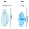 4 Pcs Silicone Face Scrubber, Beomeen Facial Cleansing Brush Soft Silicone Facial Exfoliation and Massage Brush Blackhead Scrubber for Men and Women (Green+ Blue+ Rose+ Pink) view 2
