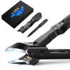 Ingrown Toenail Clippers - Wide Jaw Opening Nail Clippers with Catcher, Heavy Duty Ingrown Toenail Clippers Nail Cutters, Ultra Sharp Slanted Nail Clippers with Long Handle view 1