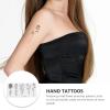 20 Sheets Black Flower Temporary Tattoos for Women, Waterproof Arm Floral Branch Sketch Temporary Tattoos, Adult Last Long Tattoo Stickers view 4