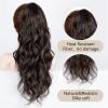 Ponytail Extension 20inch Synthetic Wavy Pony Tail for Daily Party Use Long Curly Wavy Hair Ponytail Extension Claw Jaw Clip in Synthetic Hairpieces for Women Ponytail Hairpiece for Women(Color:Mixed view 4