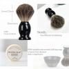 JEQUIL&CORENVEO Shaving Brush Set for Men, Pure Badger Hair Shaving Brush with Soap, Stand and Bowl view 3