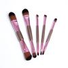 5pcs Double Ended Makeup Brushes Rose Golden Cosmetics Brushes Eyebrow Powder Lips Shadows Make Up Tools Kit view 1