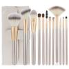 12pcs Makeup Brushes Set Large Loose Powder High Gloss Eyeshadow Foundation(Color:Beige) view 1