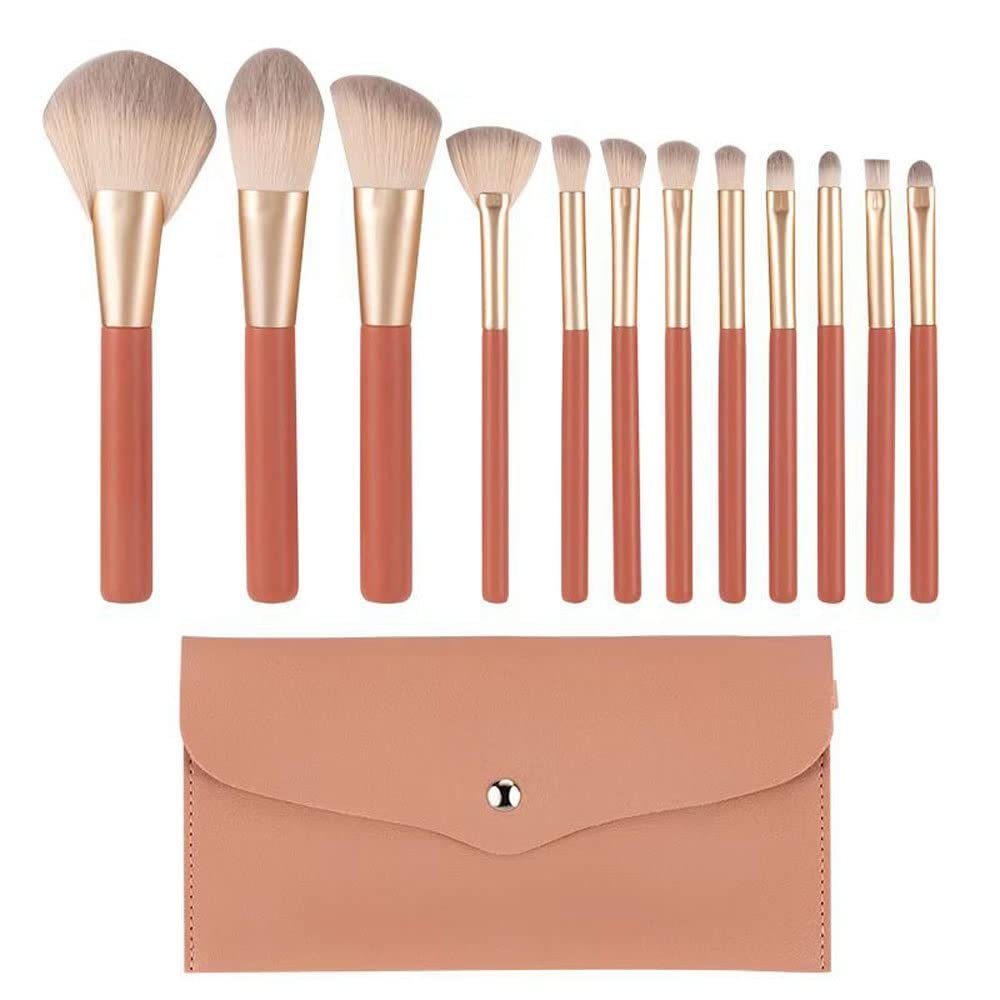 12pcs Makeup Brush Set Super Soft Hair Makeup Brush Concealer Brush Eye Shadow Brush Professional Makeup Tool(Color:Whitespace Element (1)3)