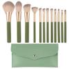 12pcs Makeup Brush Set Super Soft Hair Makeup Brush Concealer Brush Eye Shadow Brush Professional Makeup Tool(Color:Vert) view 1