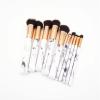 10 Pcs Soft Set Of Makeup Brushes Kits for Highlighter Eye Cosmetic Powder Foundation Eyebrows Eye Shadow(Color:3pack) view 2