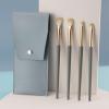 Eye shadow Brush Set Soft Hair Makeup Brush Portable eye shadow Brush Nose Halo Dyeing 4-Piece Set view 4