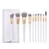 10Pcs/set Makeup Brush Tools Handle Brushes Powder Foundation Blush Contour Eyeshadow Eyebrow Lash Brush(Color:Wit) view 1