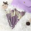 9pcs Makeup Brushes Set Wooden Handle Soft Fiber Hair Makeup Brushes for Touch Up and Loose Powder view 2