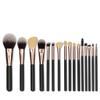 12pcs Makeup Brush Full Set Makeup Tool Set Black Gold Portable Soft Hair Makeup Brush view 2