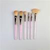 6 Makeup Brushes Complete Eye Shadow Brush Set Portable Crystal Grain Grip Beauty Tools view 2