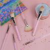 6 Makeup Brushes Complete Eye Shadow Brush Set Portable Crystal Grain Grip Beauty Tools view 3
