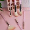 6 Makeup Brushes Complete Eye Shadow Brush Set Portable Crystal Grain Grip Beauty Tools view 4