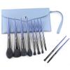 10 Pcs Makeup Brushes Synthetic Hair Foundation Blending Brush Tool Powder Eyeshadow Cosmetic Set Case view 2