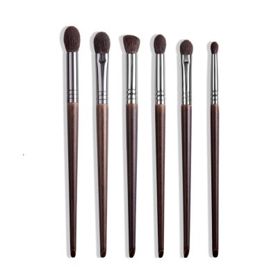 6 Piece Makeup eye Shadow Brush Hair Tool Soft Makeup Cone Makeup Brush Diffusion kit(Color:D)