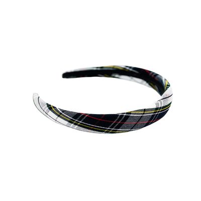 1.25" or 1" Padded Headband,Back to School,School Uniform Plaid Fabric,Headband,Fashion Hair Accessories,Adults & Girls (Plaid 8B, 1.25")