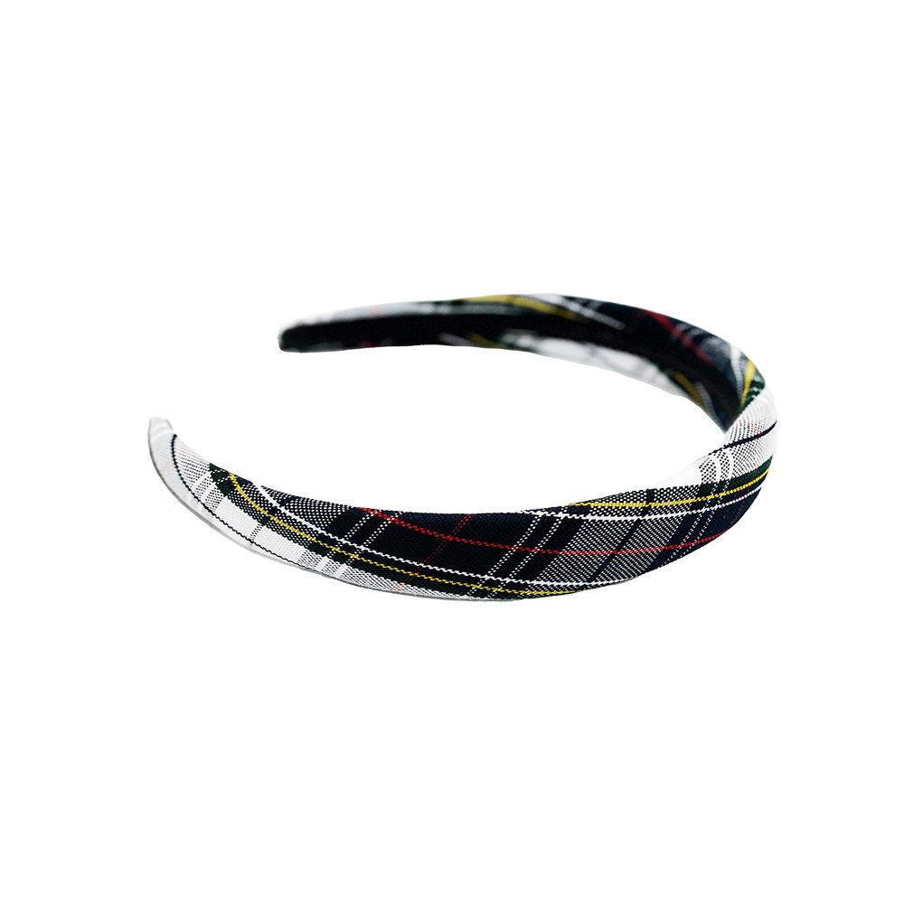 1.25" or 1" Padded Headband,Back to School,School Uniform Plaid Fabric,Headband,Fashion Hair Accessories,Adults & Girls (Plaid 8B, 1.25")