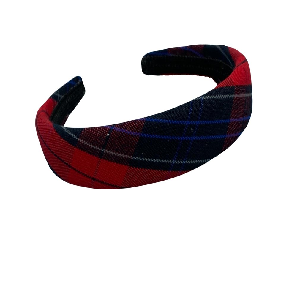 1.25" or 1" Padded Headband,Back to School,School Uniform Plaid Fabric,Headband,Fashion Hair Accessories,Adults & Girls (Plaid 94, 1.25")