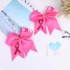 10pcs Breast Cancer Awareness Cheer Bows,7 Inches Pink Cheer Bows For Girls Women In October Cheerleading Hair Elastic Bands (Pink Hope) view 2