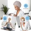 AGKXHDEC 2 Packs Single Layer Microfiber Hair Turbans - Drying Wrap for Women (Gray,Brown) view 4