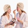 AGKXHDEC 2 Packs Single Layer Microfiber Hair Turbans - Drying Wrap for Women (Brown-2pcs) view 4