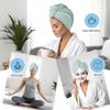 AGKXHDEC 2 Packs Single Layer Microfiber Hair Turbans - Drying Wrap for Women (Light Green-2pcs) view 4