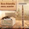 Eco-Friendly Razor | Disposable | Recycled Material | Men & Women Shaving Razor | Twin Blade | Biodegradable Wheat Straw, 100 Count (Pack of 1) view 2