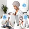 AGKXHDEC 2 Packs Single Layer Microfiber Hair Turbans - Drying Wrap for Women (Gray-2pcs) view 4