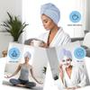 AGKXHDEC 2 Packs Microfiber Towel, Hair Turbans, Drying Hair Wrap for Women (Blue colore-2pcs) view 3