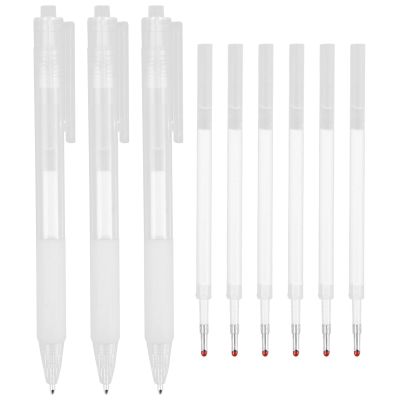 Beavorty 1set Portable Eyebrow Tattooing Pen Tool Makeup Position Marker Refills for Precise Brow Shaping and Contouring