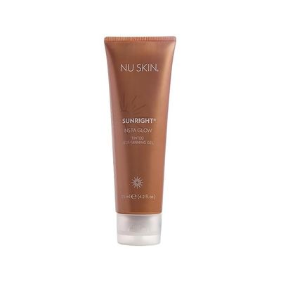 Nu Skin Sunright Insta Glow Self Tanner Gel | 4.2 oz | Summer Tan | Face & Body Bronzer | Beauty & Skin Care | Vitamin E & Avocado Oil & Amino Acids
