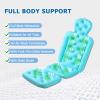 18.9 Widened Shoulder Full Body Bath Pillow for Bathtub,2.7 Ultra Thick Luxury Bath Pillow Cushion Bath Mat for Head and Neck Support with Laundry Bag,Body Brush and Foot File Callus Remover.(Blue) view 2