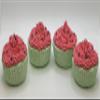 Bath Bomb Cupcake (Red and Green, Watermelon) view 2