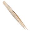 PLAFOPE Stainless Steel Eyelash Clamp Tweezers for Precise Application Beauty Tool for Lash Extensions and False Eyelashes High-closure Resistant Design view 1