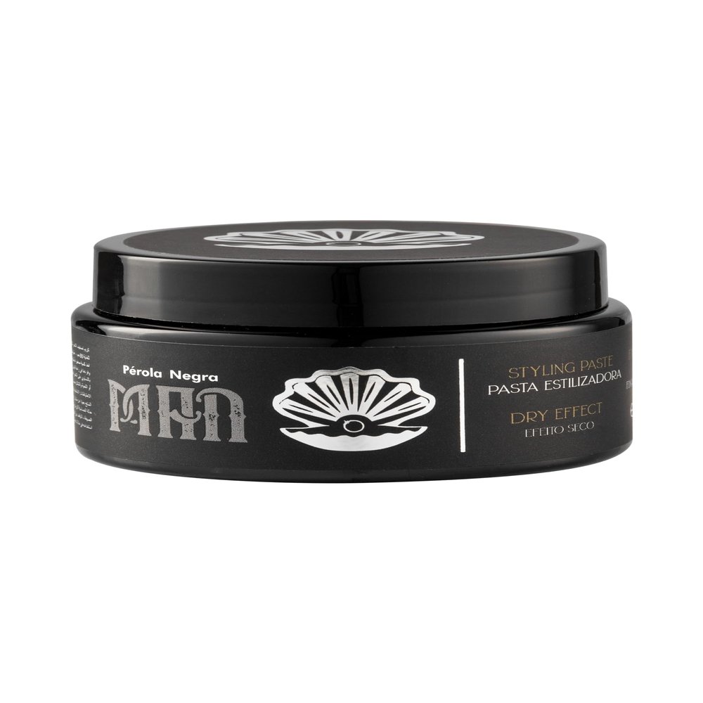 PROLA NEGRA Men's Styling Paste, Extra-Strong Hold, Dry Effect, Shapes Hair, 2.82 oz